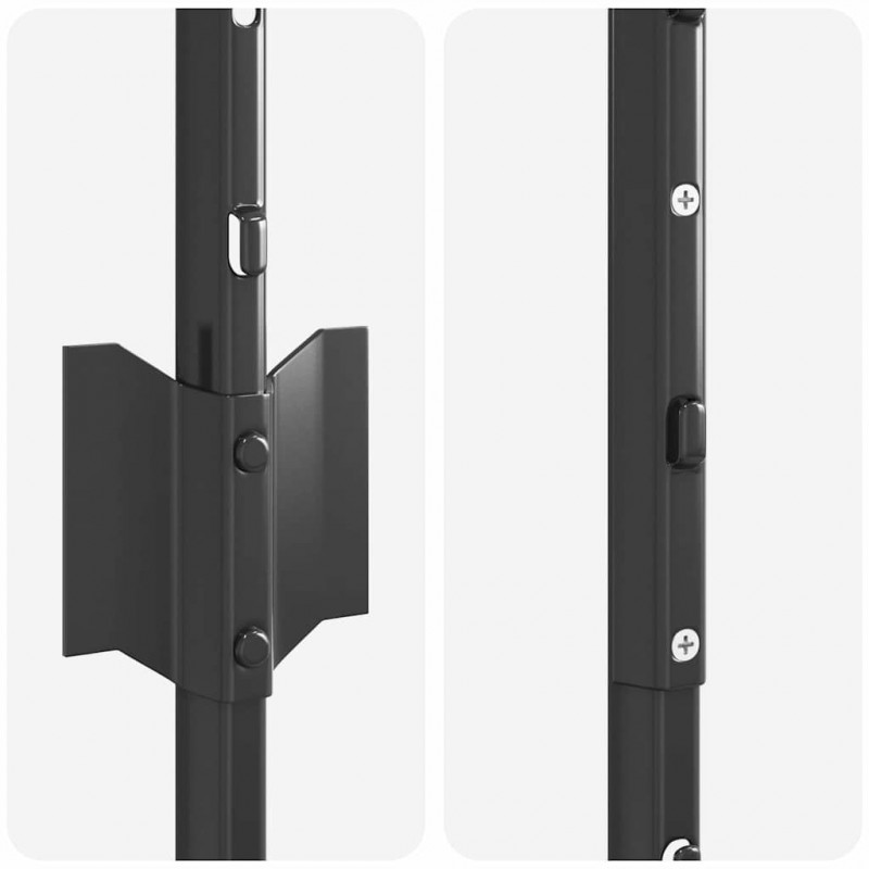 Słupek ogrodzeniowy. 5 pcs Szary 140 cm Stal