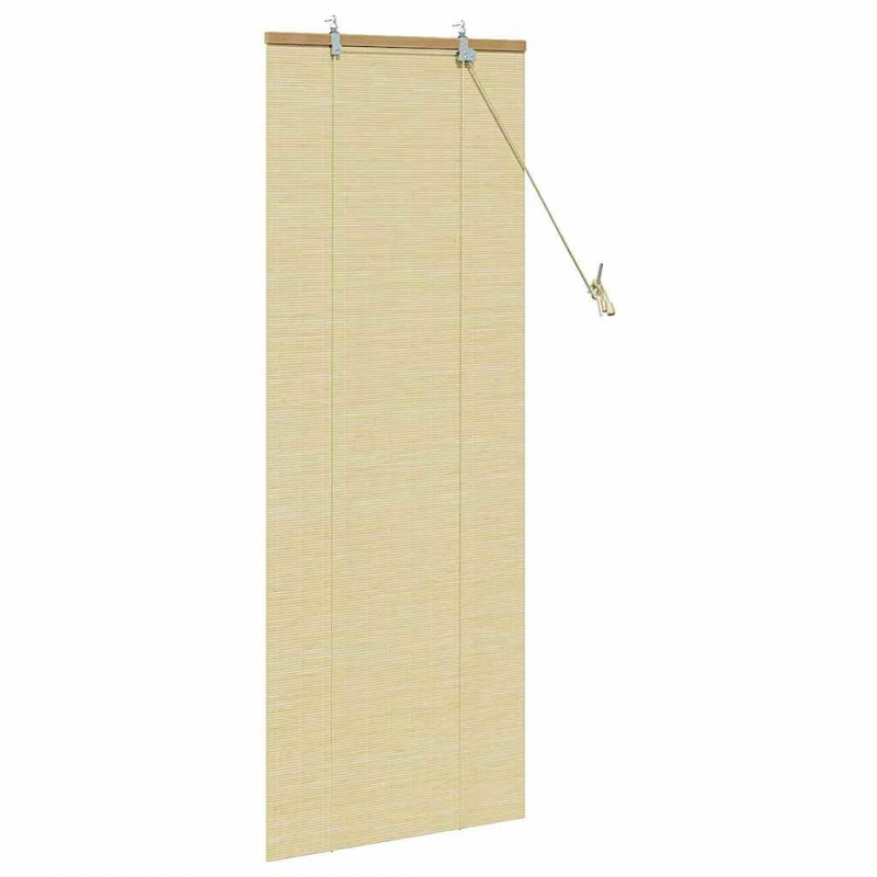 Roleta z zasłonami natura 60 x 160 cm Bambus