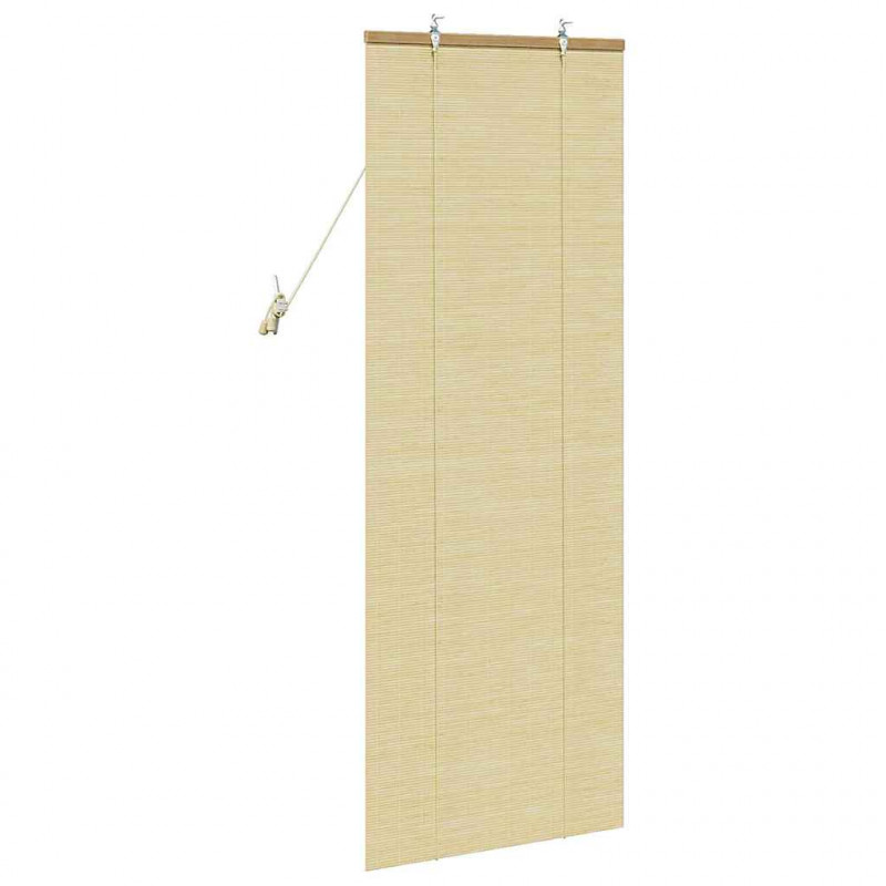 Roleta z zasłonami natura 60 x 160 cm Bambus