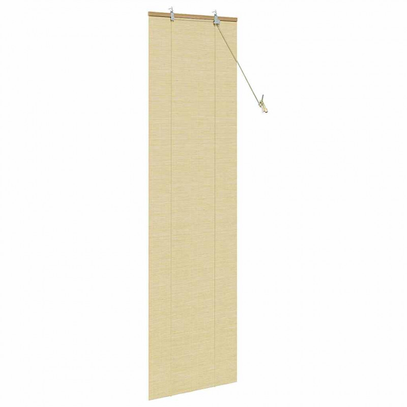 Roleta z zasłonami natura 60 x 220 cm Bambus
