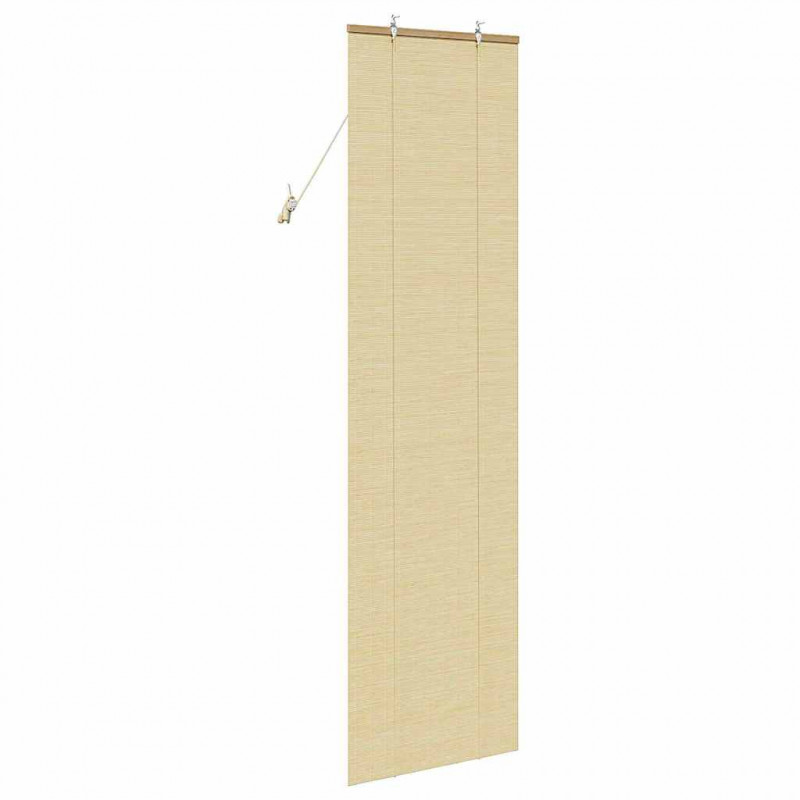 Roleta z zasłonami natura 60 x 220 cm Bambus
