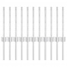 Słupek ogrodzeniowy. 11 pcs Srebrny 40 cm Stal