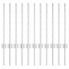 Słupek ogrodzeniowy. 11 pcs Srebrny 60 cm Stal