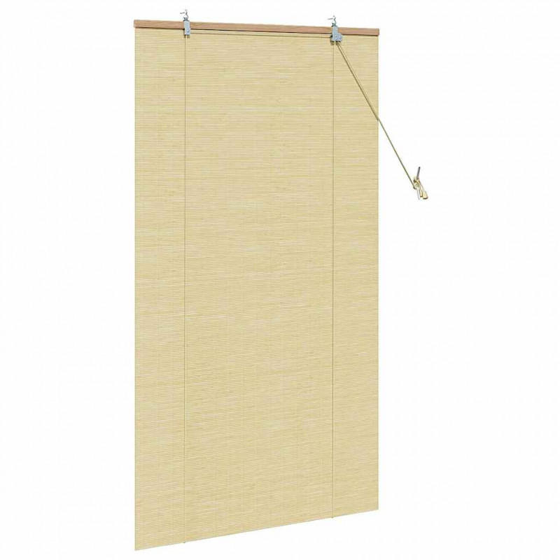 Roleta z zasłonami natura 90 x 160 cm Bambus
