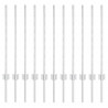 Słupek ogrodzeniowy. 11 pcs Srebrny 80 cm Stal