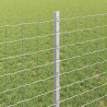 Słupek ogrodzeniowy. 11 pcs Srebrny 80 cm Stal