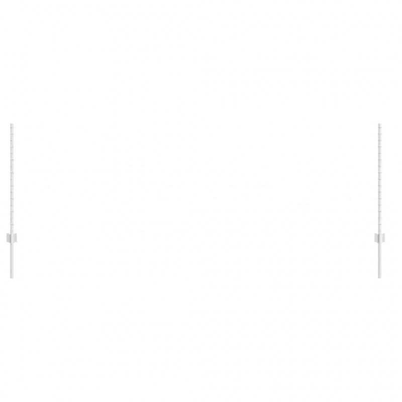 Słupek ogrodzeniowy. 5 pcs Srebrny 100 cm Stal