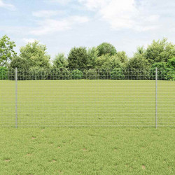 Słupek ogrodzeniowy. 11 pcs Srebrny 100 cm Stal