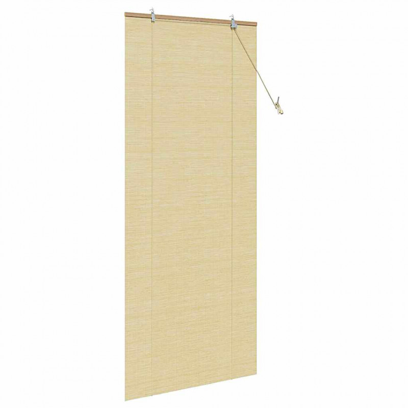 Roleta z zasłonami natura 90 x 220 cm Bambus