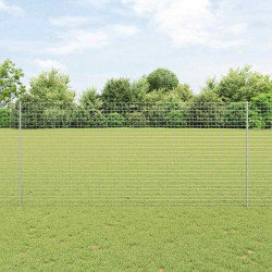 Słupek ogrodzeniowy. 5 pcs Srebrny 140 cm Stal