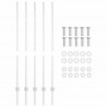 Słupek ogrodzeniowy. 5 pcs Srebrny 140 cm Stal