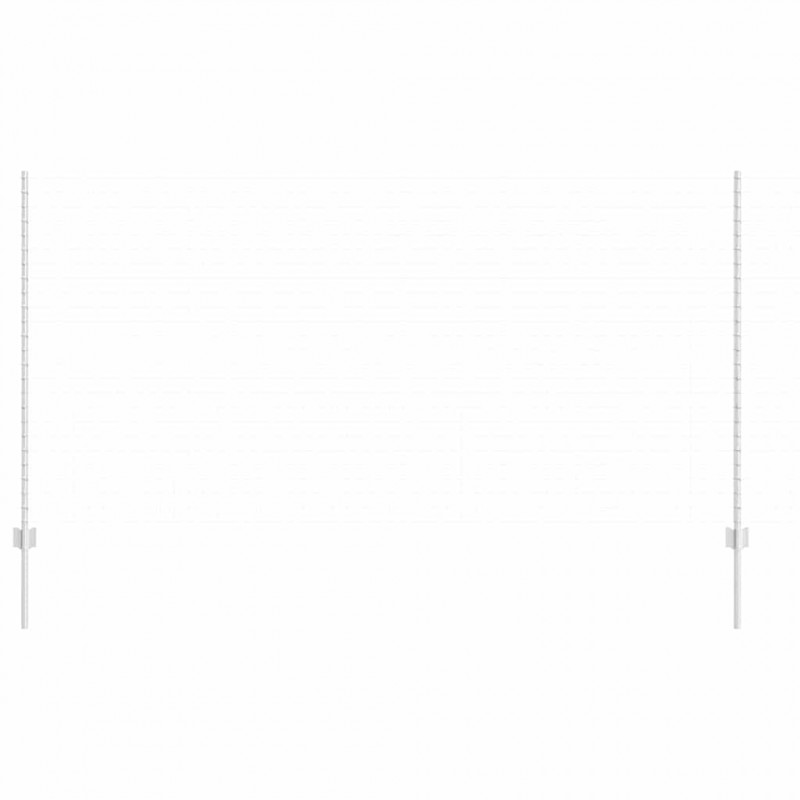 Słupek ogrodzeniowy. 11 pcs Srebrny 140 cm Stal