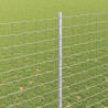 Słupek ogrodzeniowy. 11 pcs Srebrny 160 cm Stal