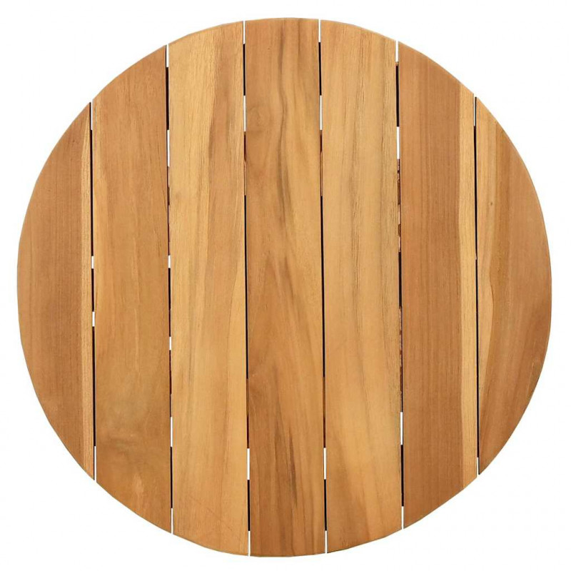 Stolik boczny Brązowy 50 x 50 x 49,5 cm Lite drewno teakowe