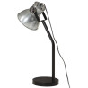 Lampa stołowa, 25 W, srebrny vintage, 17x17x60 cm, E27