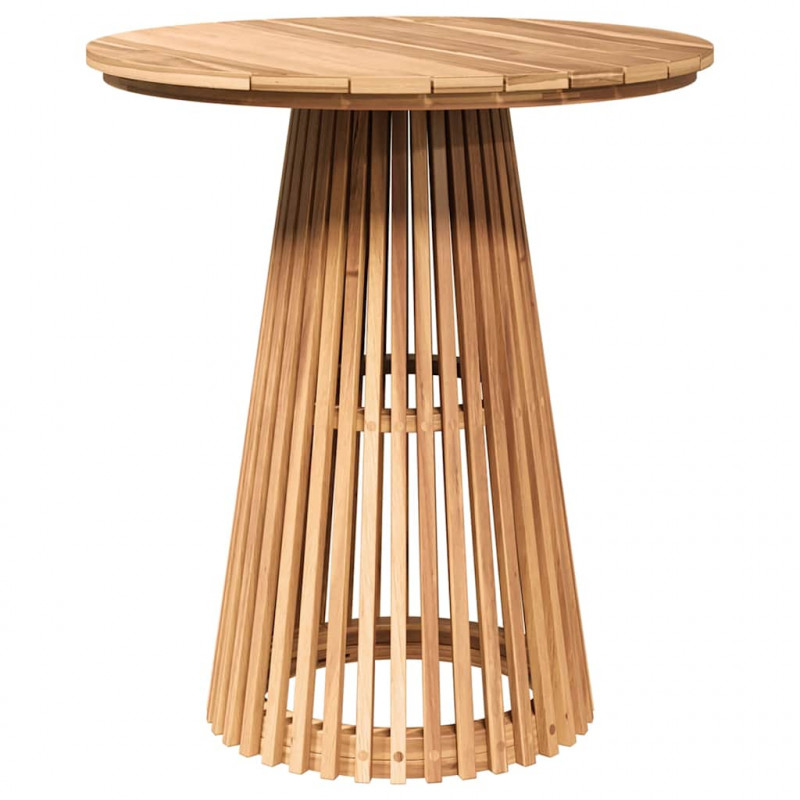 Stolik boczny Brązowy 70 x 70 x 75 cm Lite drewno teakowe