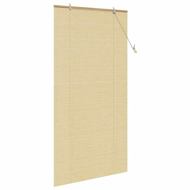 Roleta z zasłonami natura 120 x 220 cm Bambus