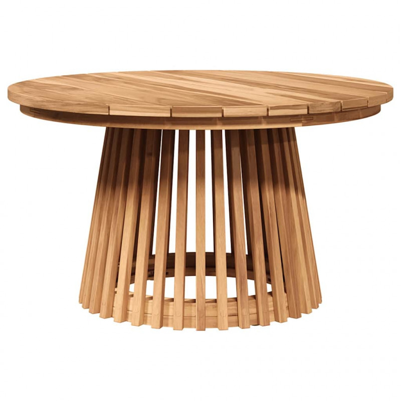 Stolik boczny Brązowy 70 x 70 x 40 cm Lite drewno teakowe