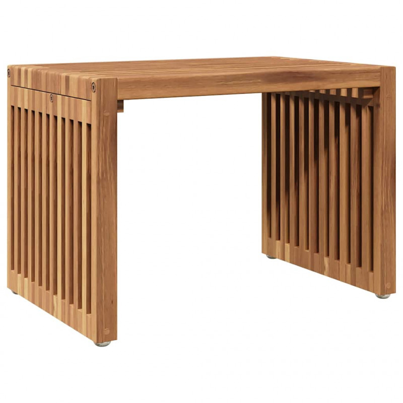 Stół Ogrodowy Brązowy 50 x 32,5 x 35 cm Lite drewno teakowe