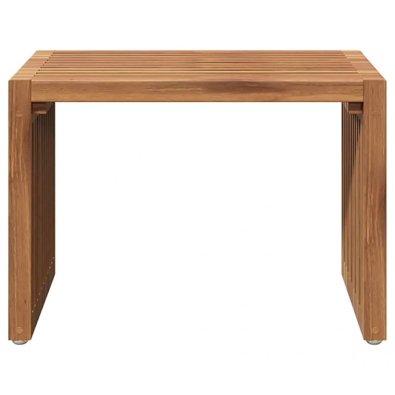Stół Ogrodowy Brązowy 50 x 32,5 x 35 cm Lite drewno teakowe