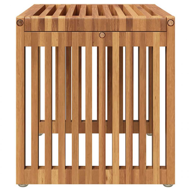 Stół Ogrodowy Brązowy 50 x 32,5 x 35 cm Lite drewno teakowe