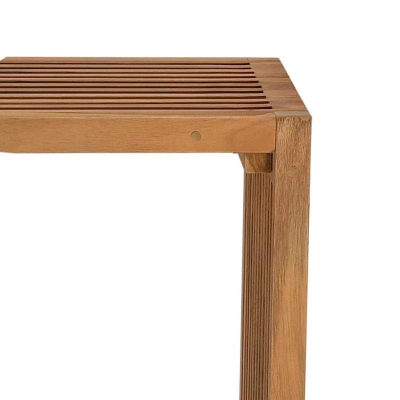Stół Ogrodowy Brązowy 50 x 32,5 x 35 cm Lite drewno teakowe