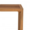 Stół Ogrodowy Brązowy 50 x 32,5 x 35 cm Lite drewno teakowe