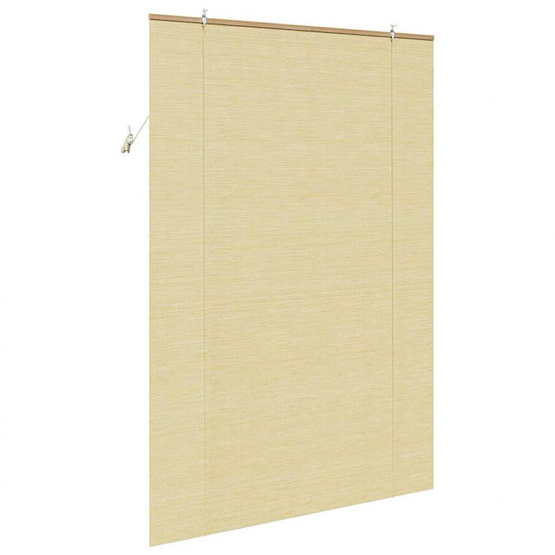 Roleta z zasłonami natura 140 x 220 cm Bambus