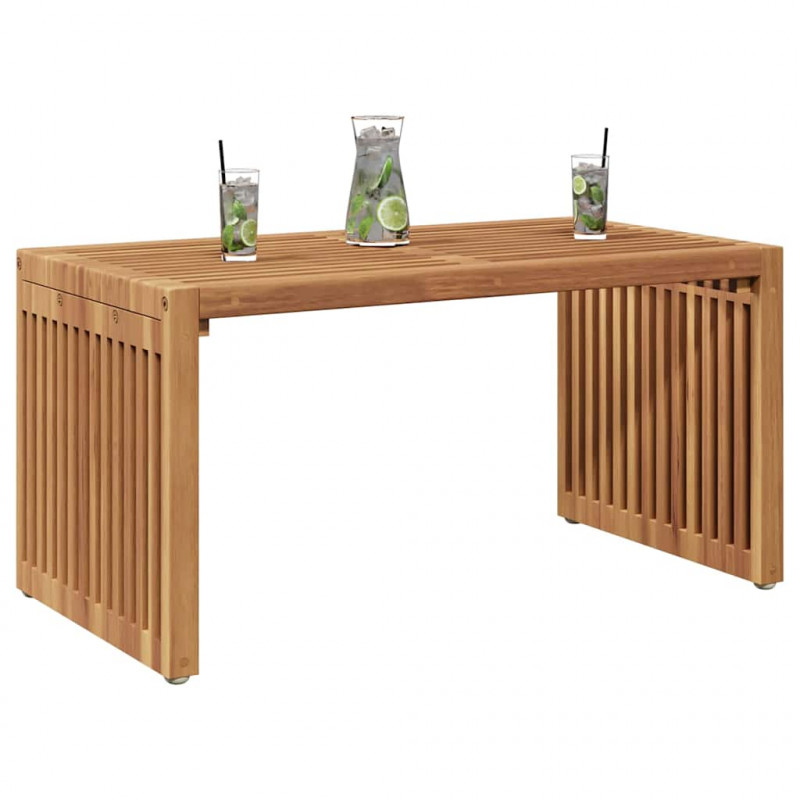 Stół Ogrodowy Brązowy 70 x 37,5 x 35,5 cm Lite drewno teakowe