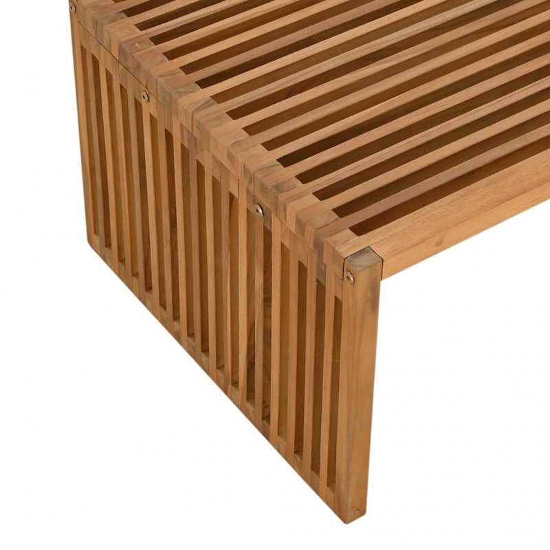 Stół Ogrodowy Brązowy 90 x 50 x 36 cm Lite drewno teakowe