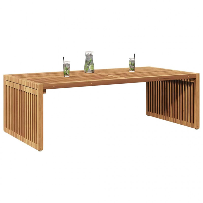 Stół Ogrodowy Brązowy 110 x 55 x 35,5 cm Lite drewno teakowe