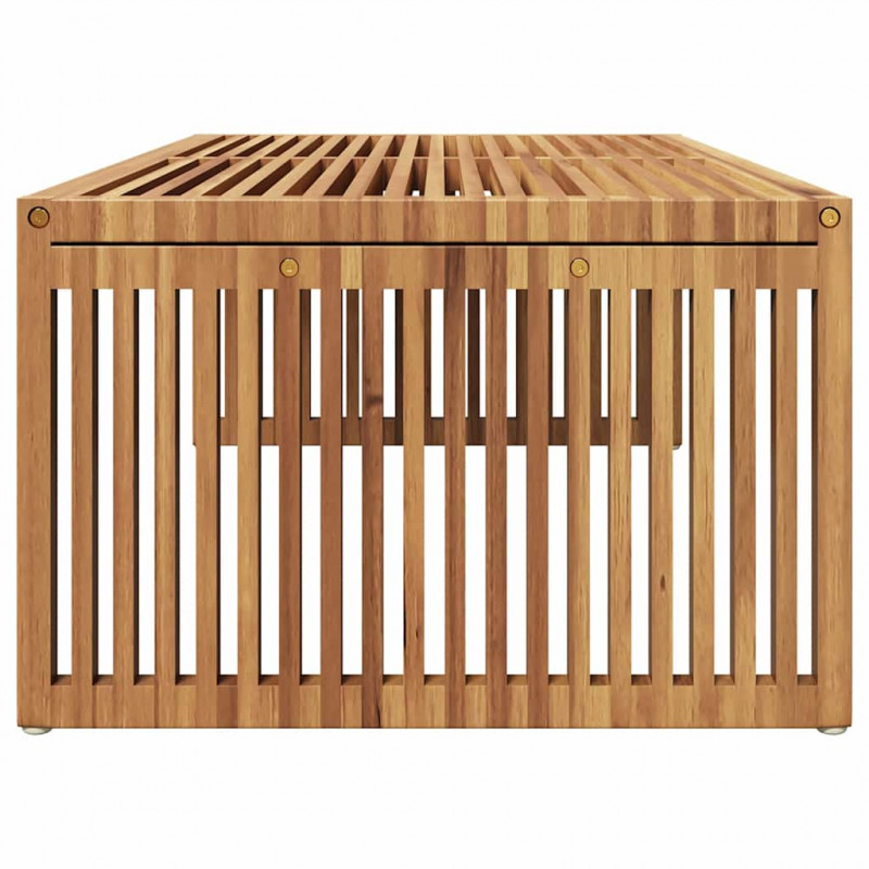 Stół Ogrodowy Brązowy 110 x 55 x 35,5 cm Lite drewno teakowe