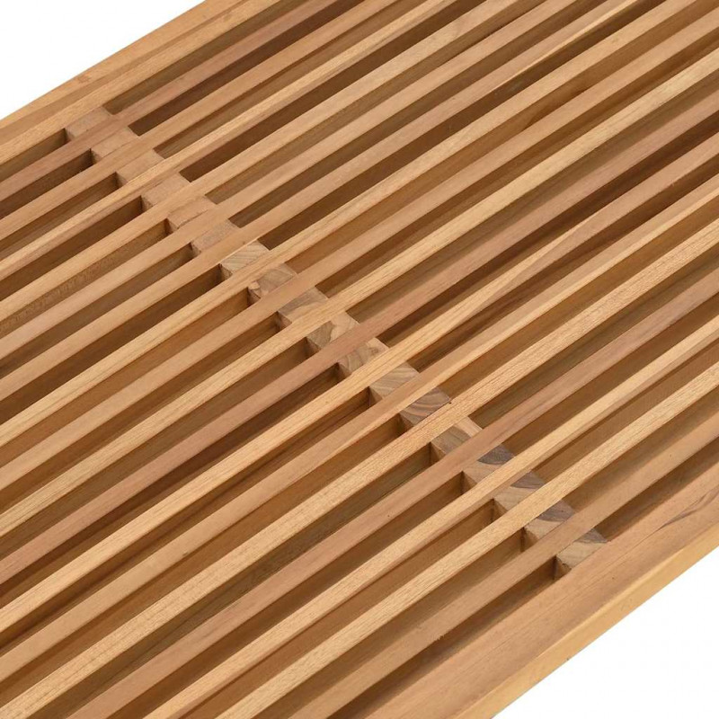 Stół Ogrodowy Brązowy 110 x 55 x 35,5 cm Lite drewno teakowe