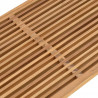 Stół Ogrodowy Brązowy 110 x 55 x 35,5 cm Lite drewno teakowe