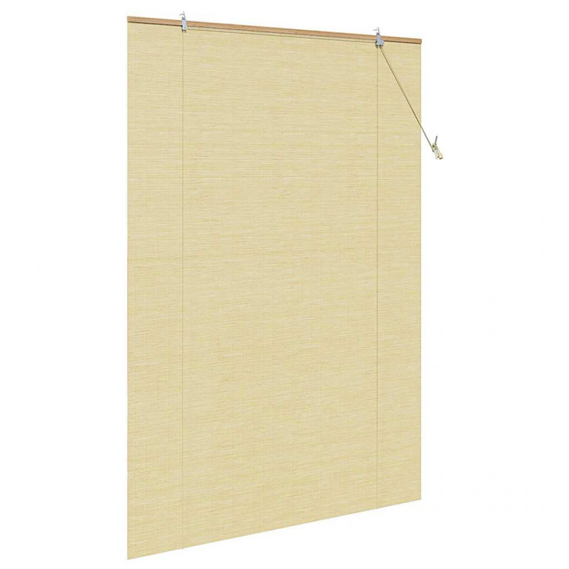 Roleta z zasłonami natura 150 x 220 cm Bambus