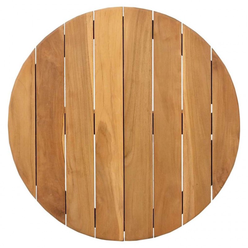 Stolik boczny Brązowy 55 x 55 x 51 cm Lite drewno teakowe