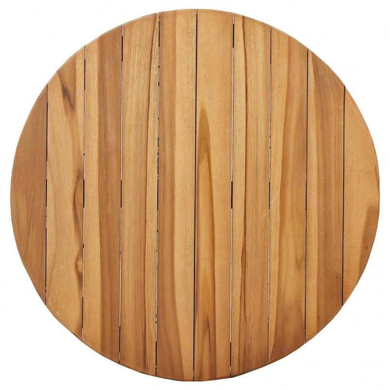 Stolik boczny Brązowy 70 x 70 x 75 cm Lite drewno teakowe