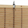 Roleta z zasłonami natura 60 x 220 cm Bambus