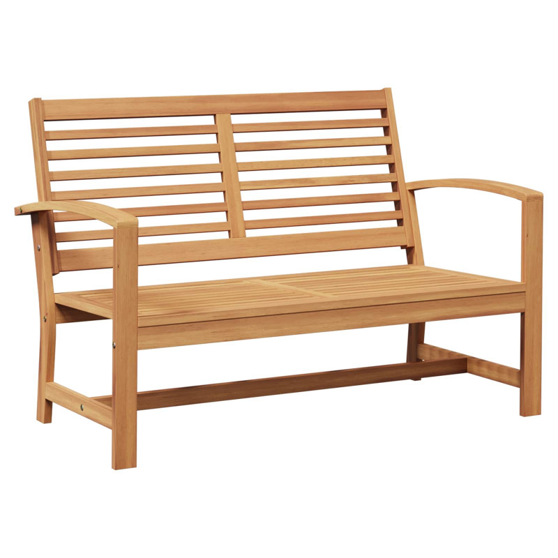 ławka Brązowy 110 x 65 x 76,5 cm Lite drewno teakowe