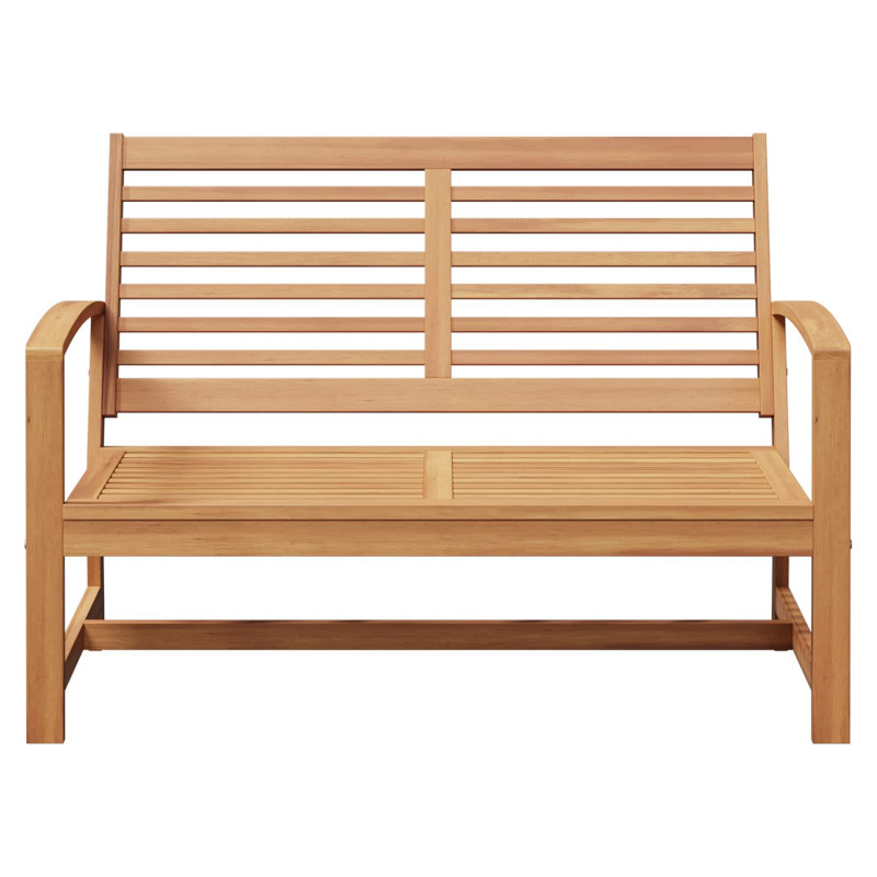 ławka Brązowy 110 x 65 x 76,5 cm Lite drewno teakowe