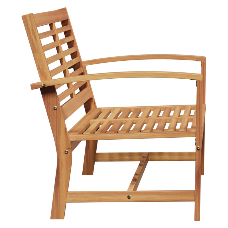 ławka Brązowy 110 x 65 x 76,5 cm Lite drewno teakowe