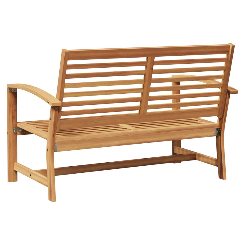 ławka Brązowy 110 x 65 x 76,5 cm Lite drewno teakowe