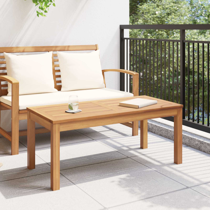stół Brązowy 95 x 45 x 40 cm Lite drewno teakowe