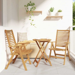 Krzesła ogrodowe 2 pcs Brązowy 52 x 64.5 x 108 cm