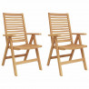 Krzesła ogrodowe 2 pcs Brązowy 52 x 64.5 x 108 cm