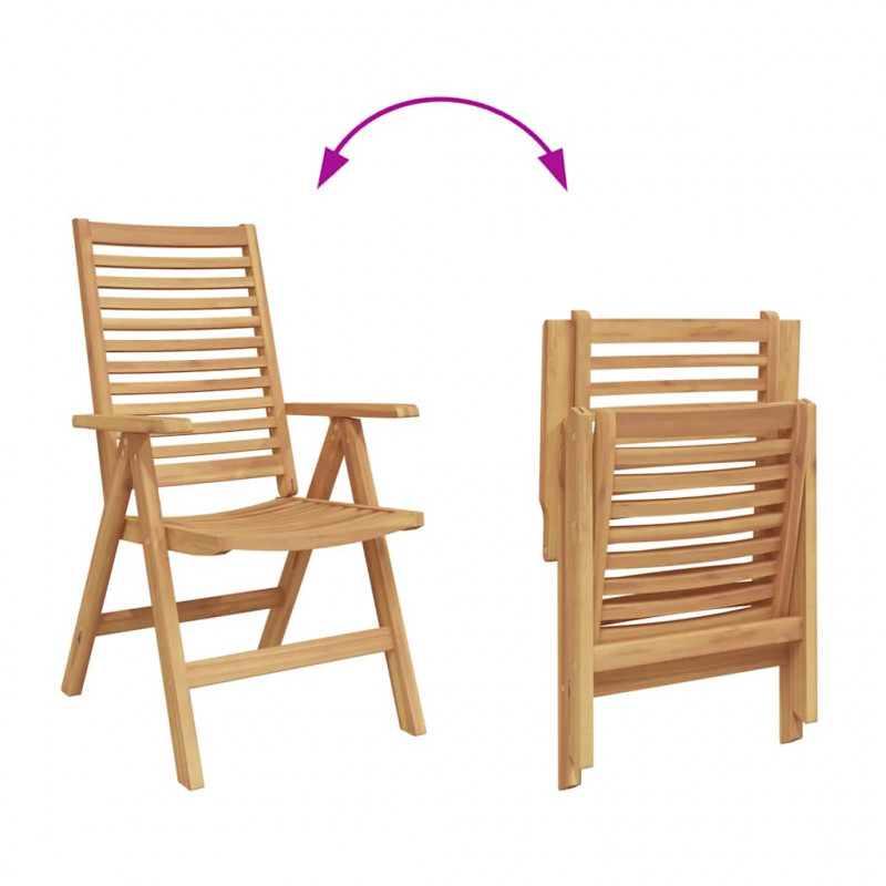 Krzesła ogrodowe 2 pcs Brązowy 52 x 64.5 x 108 cm