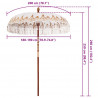 Baliński Parasol Kremowy 190 x 190 x 260 cm