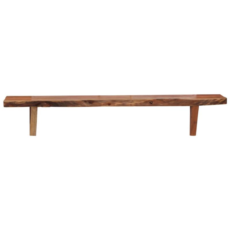 Półki ścienne, 2 szt., 90 x 20 x 18 cm, lite drewno akacjowe
