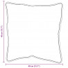 Poduszka z poduszką 2 pcs Biały 61 x 41 x 20 cm Poliester