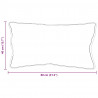 Poduszka z poduszką 2 pcs Biały 61 x 41 x 20 cm Poliester